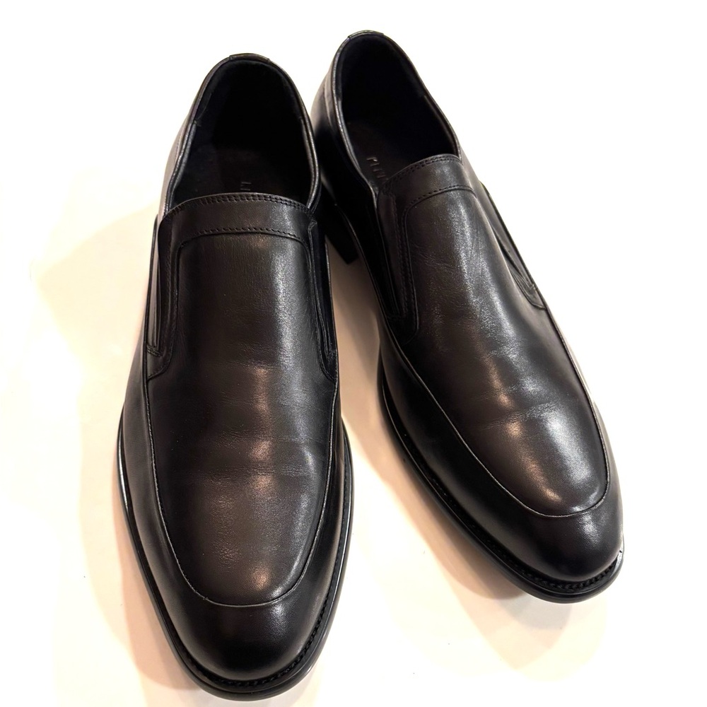 KENNETH COLE•black leather slip on loafers 10.5 NWOT